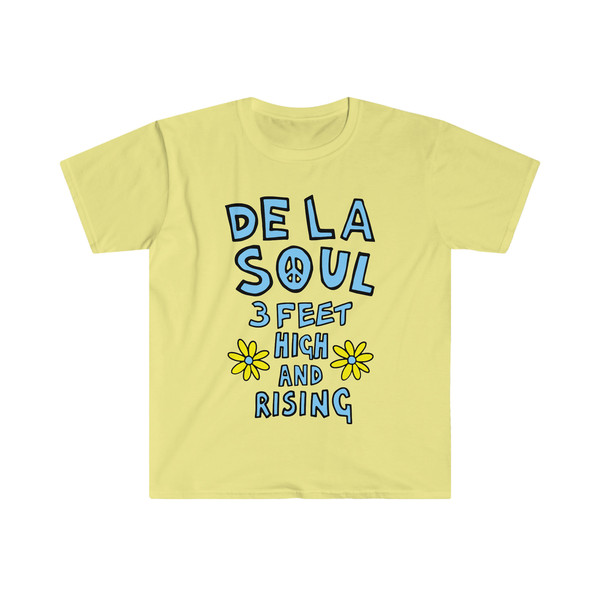 De La Soul 1980's Logo Simple Handdrawn Shirt Retro Golden Age Hip Hop Gift T-Shirt 3 Feet High And Rising Progressive Jazz Rap Graphic Tee - 5.jpg