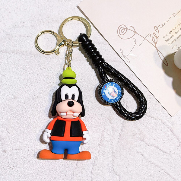 Fashion Kawaii Stitch Keychain Disney Silicon Key Chain Lilo