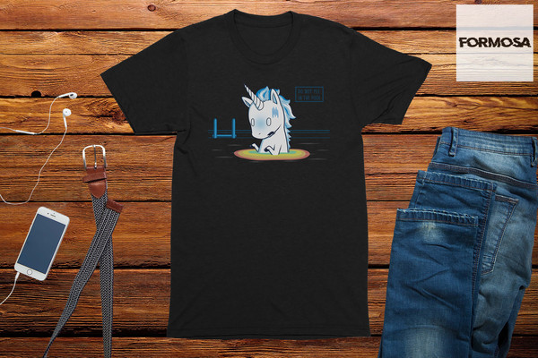 Unicorn T-Shirt Don't Pee In The Pool funny graphic printed t-shirt for men - 1.jpg
