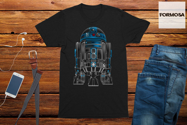 Neon Space Droid T-Shirt graphic tee geek t-shirt funny shirt for men - 1.jpg
