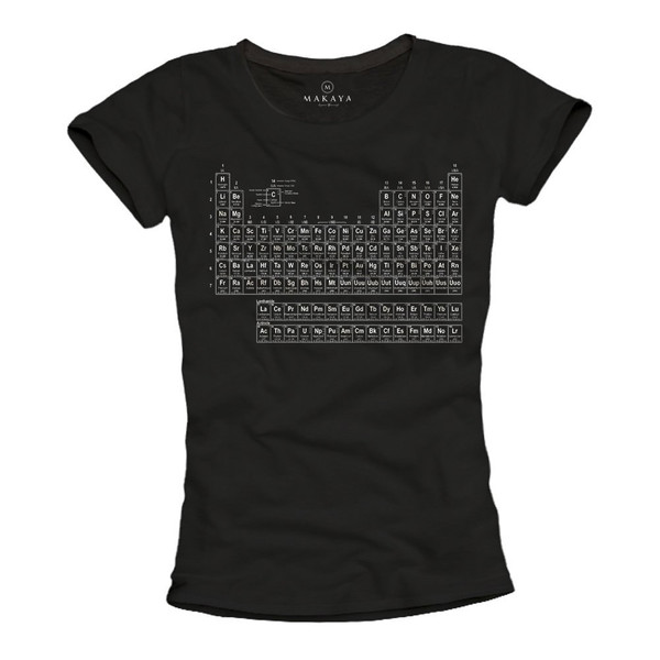 Cool womens T-Shirt - Table of Elements - Science Top Big Bang Shirt - Funny Gifts for her - black SML - 1.jpg