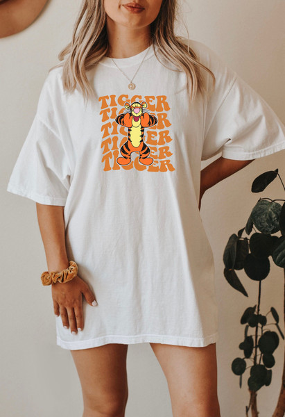 Tigger Shirt, Winnie the Pooh Shirts, Tigger Shirt, Disney Group Shirts, Winnie The Pooh Gift, Disney Family Shirt, Tigger, Aesthetic Disney - 1.jpg