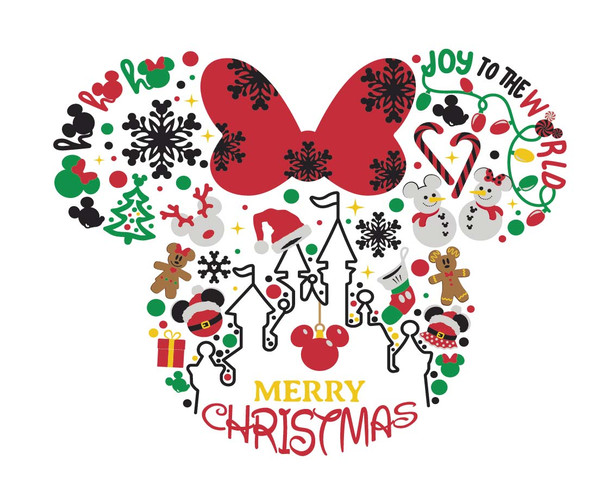Merry christmas svg mickey christmas Disney Noel minnie chri - Inspire  Uplift
