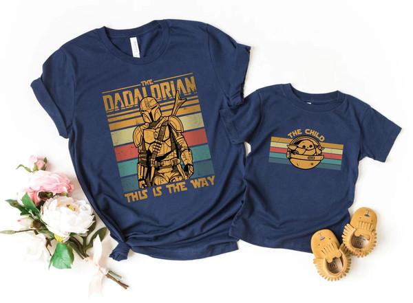 Dadalorian And Son Shirt, Star Wars Dad, First Fathers Day, Dad and Baby Matching Shirts, Matching Shirt Father and Son, New Dad Gifts - 1.jpg