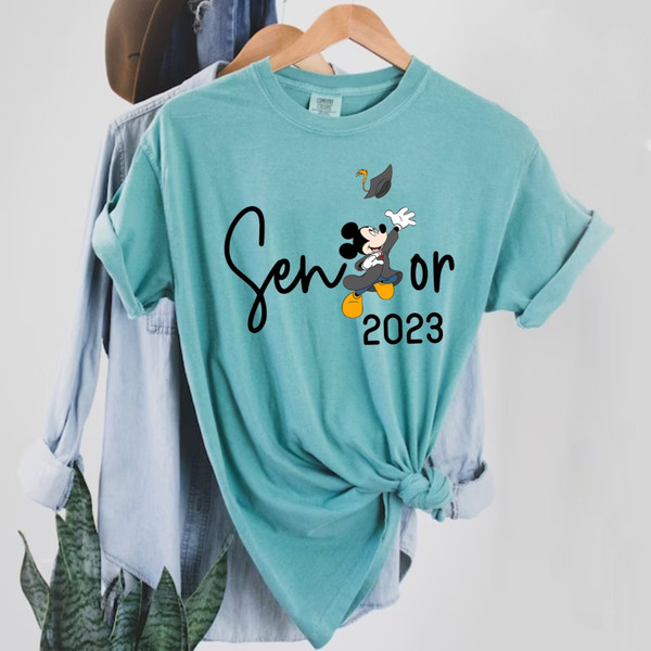 Mickey Senior 2023 Comfort Colors Shirt, Disney 2023 Graduat - Inspire  Uplift