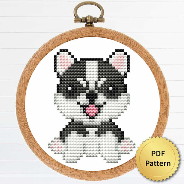 EPatternjs- Cross stitch patterns & kits - 🦆The free printable small and  easy cross-stitch pattern with funny sign “What the Duck?” in modern style.  It can be used for gift or home