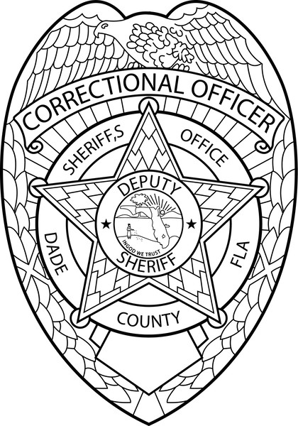 Dade County Correctional officer sheriff badge vector file.jpg