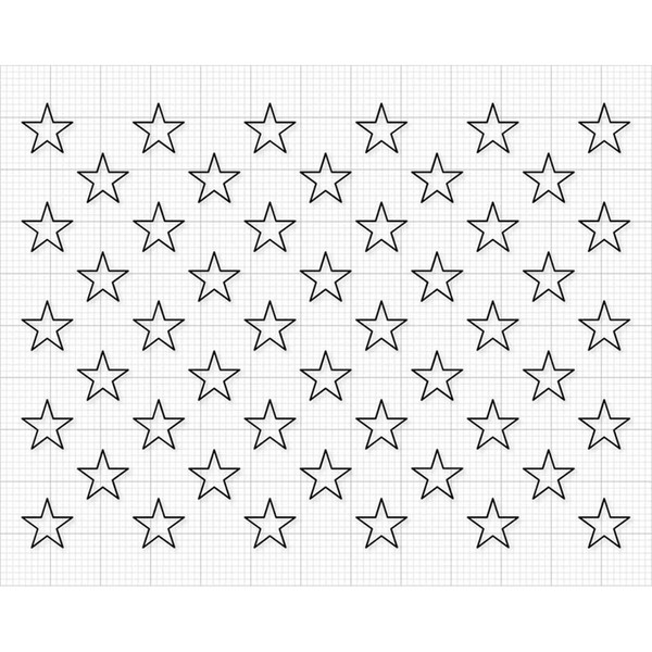 50 STARS Svg Png, American Flag Stars svg, Union 50 stars sv