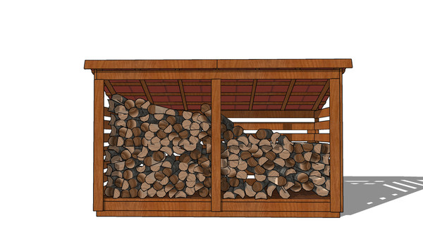 5x12 firewood shed plans - front view.jpg