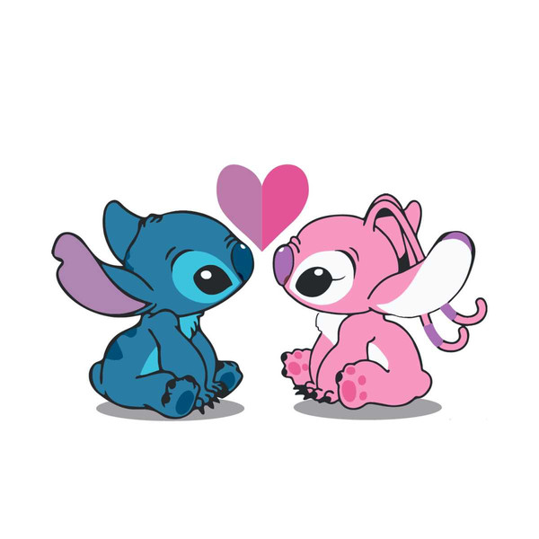 Stitch and Angel SVG, Stitch And Girlfriend SVG, Stitch SVG, - Inspire ...