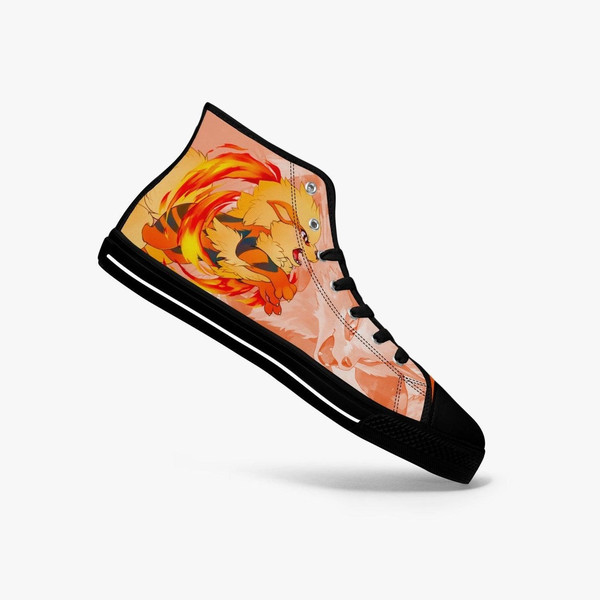 Pokemon Arcanine High Canvas Shoes for Fan, Pokemon Arcanine High Canvas Shoes Sneaker