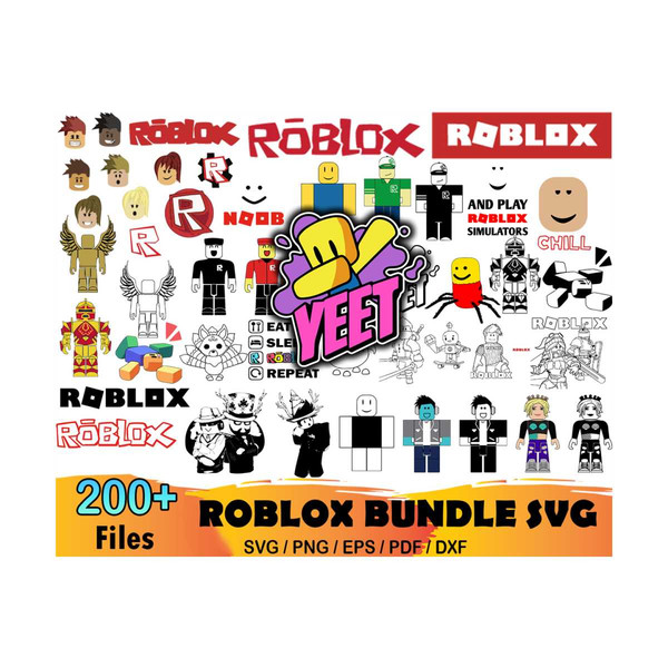 Roblox Mega Bundle Svg, Roblox Svg, Roblox Cartoon Svg, Inst - Inspire  Uplift