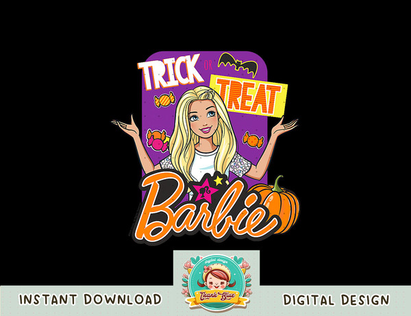 Barbie Halloween Trick or Treat png, sublimation copy.jpg