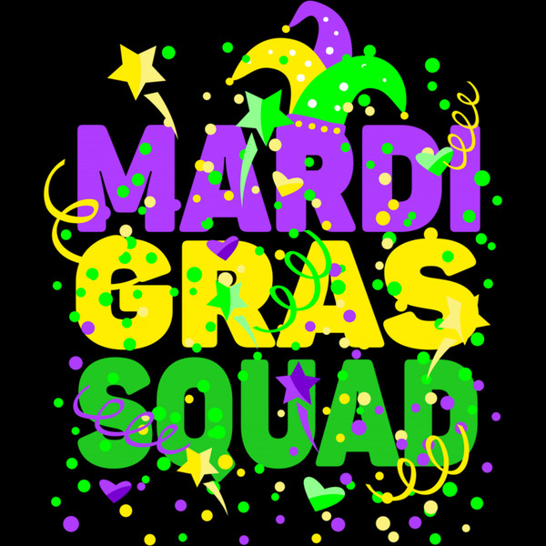 Mardi Gras Squad Party Costume Outfit - Funny Mardi Gras Long Sleeve T-Shirt.jpg
