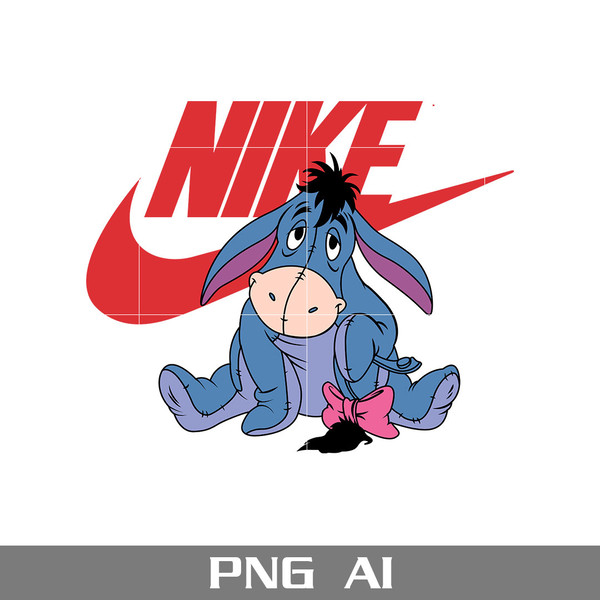 Eeyore Nike Png, Nike Logo Png, Eeyore Png, Ai Digital File - Inspire ...