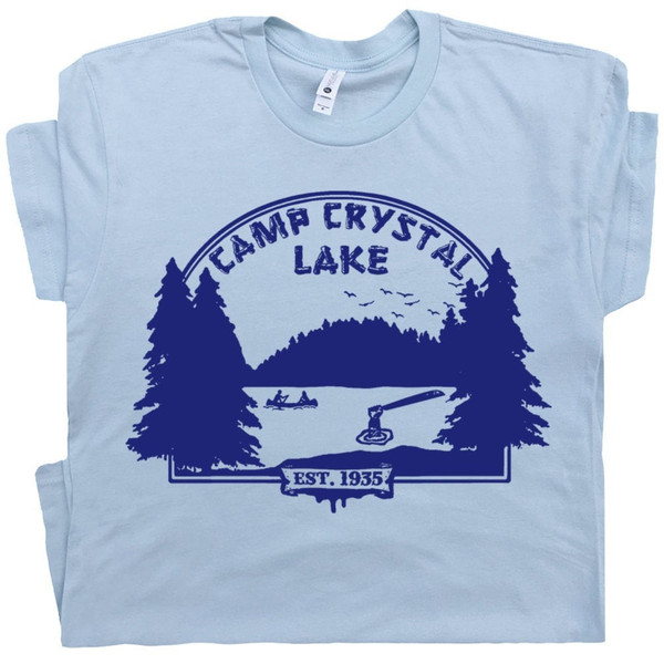 Camp Crystal Lake T Shirt Friday the 13th Shirt Vintage Horror Movie Shirts Camp Counselor Tee Shirt For Women Men Kids 80s Graphic T Shirts - 1.jpg