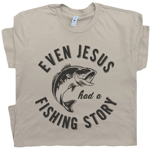 Funny Fishing T Shirt Gift For Cool Christian Fisherman Jesu - Inspire  Uplift