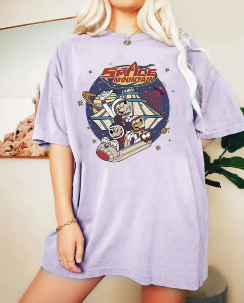 Disney Space Astronauts Comfort Colors® Shirt, Disney 90's Space Mountain Shirt, Tomorrowland Shirt, Disneyworld Shirt, Disneyland Shirt - 4.jpg