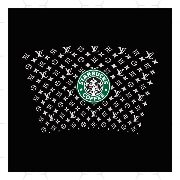 Louis Vuitton Starbucks Wrap Svg 