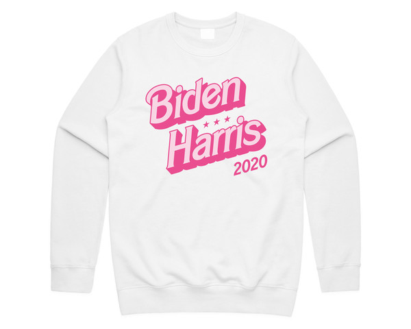 Biden Harris Pink 2020 Jumper Sweater Sweatshirt US Election Campaign Joe For President Kamala Funny - 3.jpg