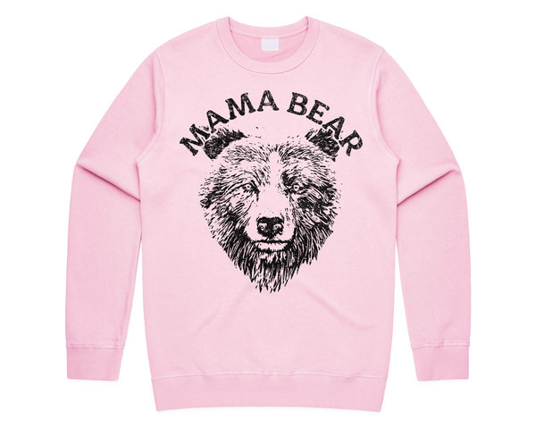Mama Bear Illustration Jumper Sweater Sweatshirt Cute Shirt Mom Mum Mother Women's Gift - 2.jpg