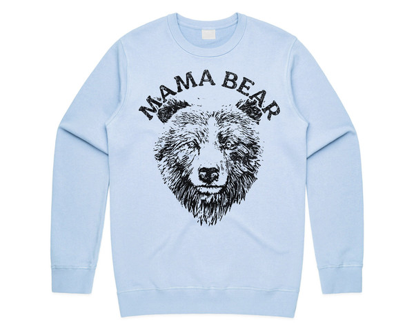 Mama Bear Illustration Jumper Sweater Sweatshirt Cute Shirt Mom Mum Mother Women's Gift - 3.jpg