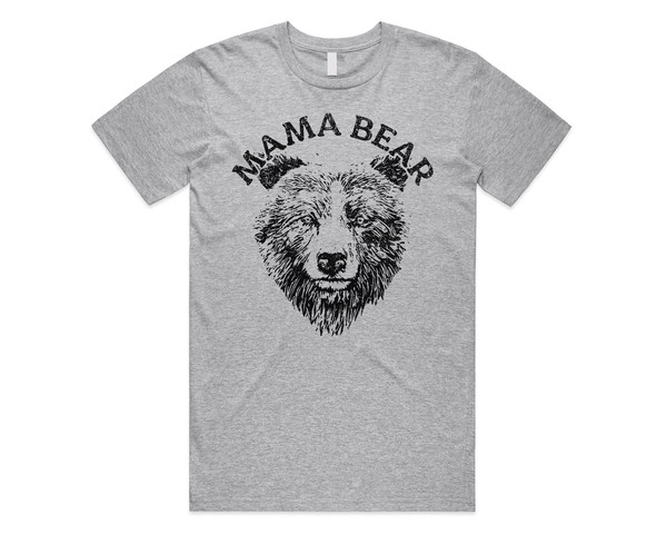 Mama Bear Illustration T-shirt Tee Top Cute Shirt Mom Mum Mother Women's Gift - 1.jpg