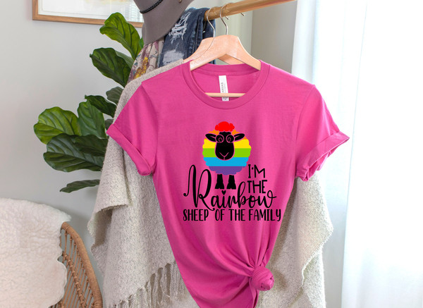Rainbow Sheep T-shirt, LGBT Shirt, Pride Shirt, Rainbow Pride Shirt, Lesbian Shirt, Can't Think Straight Shirt, Gay Pride LGBTQ Shirt, Gay T - 4.jpg