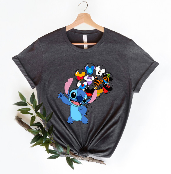 Disney Stitch Balloon Shirt, Stitch Disney Characters Balloon Shirt, Family Vacation Shirt, Balloons, Disney Trip Shirt, Cute Stitch Shirt - 6.jpg