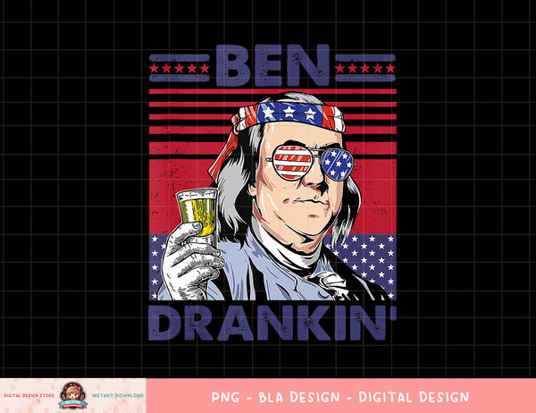 Vintage Ben Drankin  Funny 4th Of July Drinking Presidents Tank Top copy.jpg