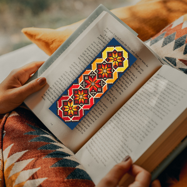 embroidery pattern bookmark  ornamental