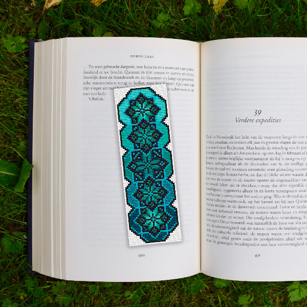 embroidery pattern bookmark boho