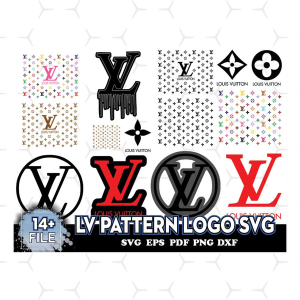 LV Color Pattern Svg, LV Pattern Svg, Logo Pattern Svg, Star - Inspire  Uplift