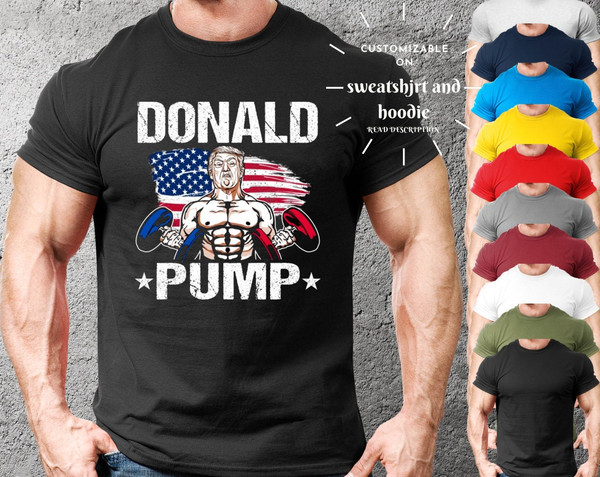 Donald Pump Striving T Shirt Pump Cover For Gym Rats, Oversized Funny Weightlifting TShirt,Aesthetic Anime Gym Shirt Gift,Gym Muscle Tee - 2.jpg