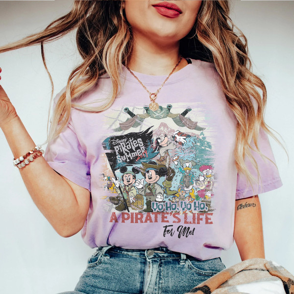 Vintage Pirates of the Caribbean Shirt, Mickey Pirates Shirt, Mickey  Caribbean Shirt, Disneyland Shirt, Comfort Colors Shirt