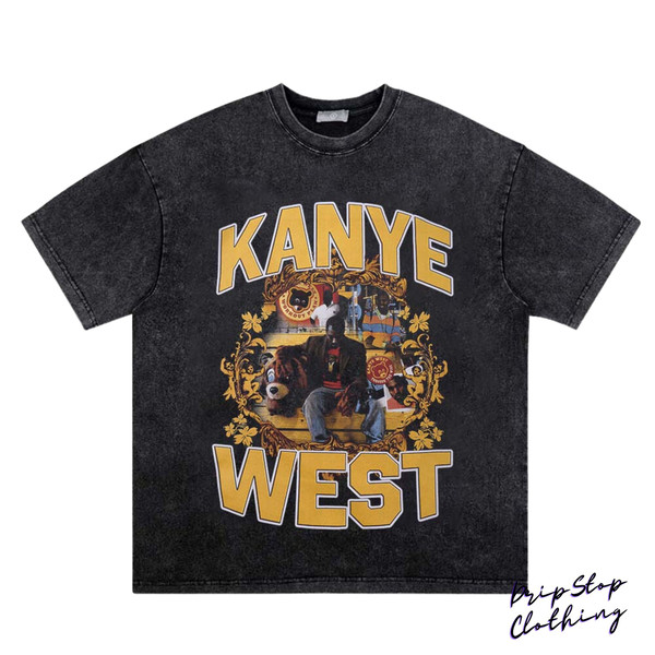 KANYE WEST T-SHIRT  Rap Concert Merch Kanye West Rare Hip Hop Graphic Print  Vintage Style  Through The Wire - 1.jpg