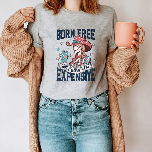 Born Free but Now I’m Expensive Graphic Tee, Fourth of July Tshirt, Memorial Day Tee, Patriotic USA Shirts, Cartoon Graphic Tee, 4th of July - 5.jpg