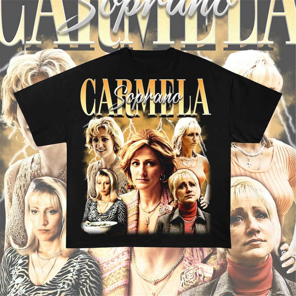 Carmela Soprano vintage Tee, Bootleg Shirt png, 90s rap t-sh