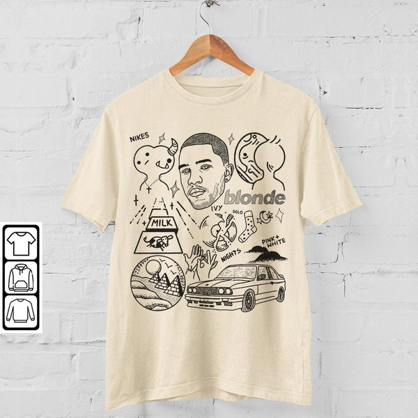 Frank Ocean Doodle Art Shirt, Frank Ocean Blonde Album Typo Lyrics Sweatshirt Hoodie, Frank Ocean Music MUS2204DT - 4.jpg