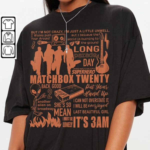 Matchbox Twenty Doodle Art Shirt, Vintage Matchbox Twenty Merch Lyric Album Sweatshirt Hoodie, Matchbox Twenty Tattoo Tour DA1205DT - 3.jpg