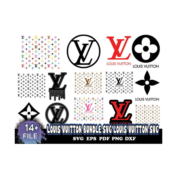 LV Pattern Logo Svg, Bundle Logo Svg, LV Pattern Svg, LV Log - Inspire  Uplift