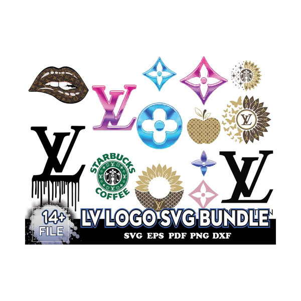 LV Logo Svg Bundle, LV Logo Svg, LV Pattern Svg, LV Vector