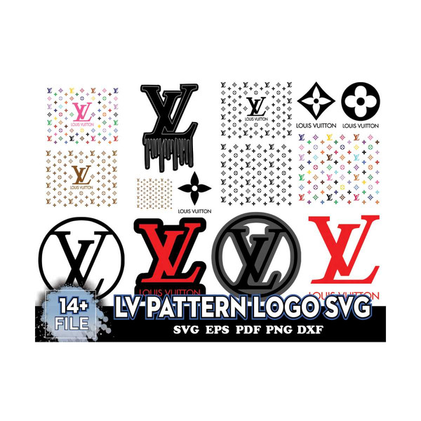 LV Logo Pattern SVG , Louis Vuitton Logo, Louis Vuitton Symb - Inspire  Uplift