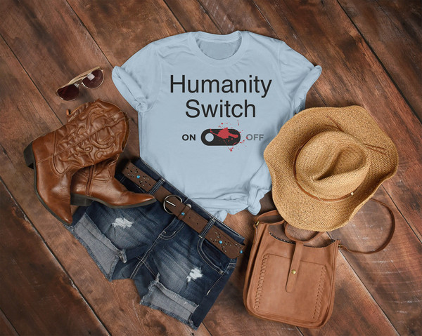 Humanity Switch Unisex Tees, Vampire Diaries shirt  Summer womens shirt  Vampire shirt  Vampire Diaries  Distressed ShirtBleached Shirt - 4.jpg