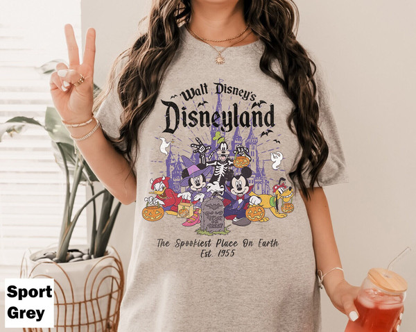 Vintage Disneyland Halloween Shirt, Walt Disney Est 1955 The Spookiest Place On Earth Shirt, Retro Disney Halloween Shirt, Trick Or Treat - 5.jpg