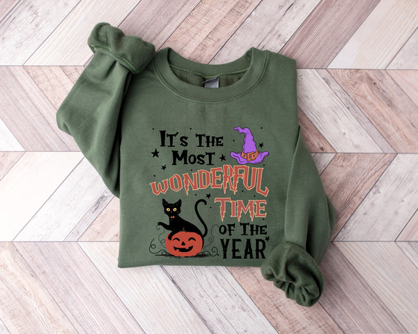 It's The Most Wonderful Time Of The Year Sweatshirt, Halloween Sweatshirt, Spooky Halloween Shirt, Funny Halloween Shirt, Halloween Gift - 3.jpg