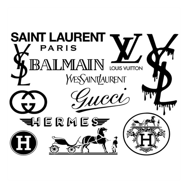 Luxury Brand Logos Svg, Brand Logo Svg, Fashion Brand Svg, B - Inspire ...