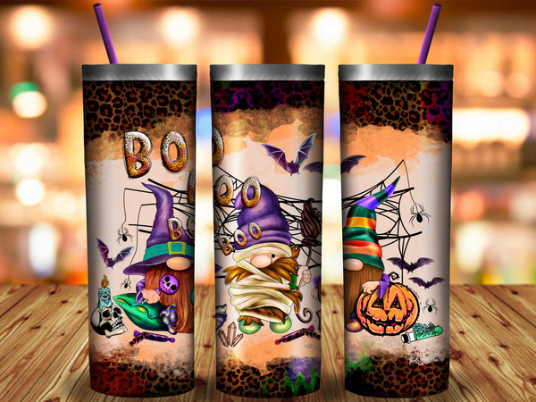 Boo Gnome Tumbler Png Sublimation Design, 20oz Skinny Tumbler Png,Gnomes Png, Halloween Boo Gnome Tumbler,Boo Boo Boo Png,Digital Download - 1.jpg