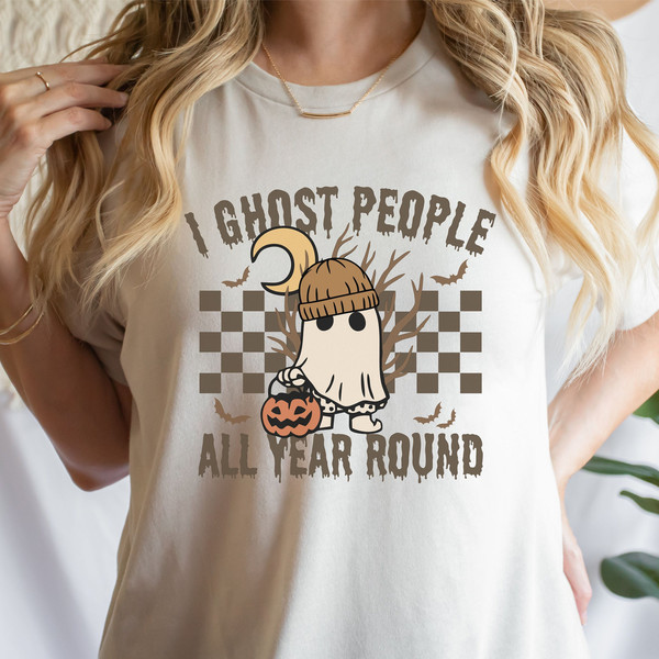 Ghost People Year Round, Cool Ghost Halloween  Retro Sublimations, PNG Sublimations, Designs Downloads, Shirt Design, Sublimation Download - 3.jpg