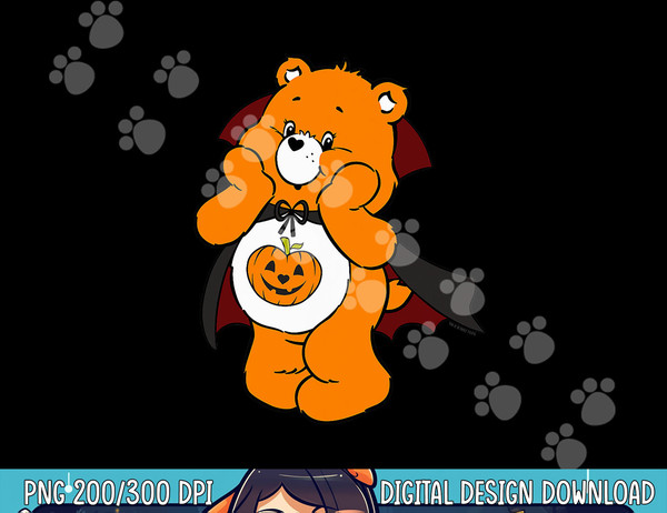 Care Bears Trick-Or-Sweet Bear Vampire Halloween Costume png,sublimation copy.jpg